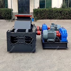 2PG800x600對輥破碎機發貨圖片_發往貴州貴陽_破碎鵝卵石