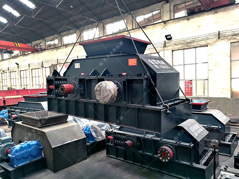 2PG1208型對輥破碎機(jī)發(fā)往吉林 破碎河卵石