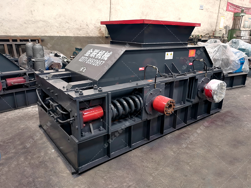 2PG800X600中型對輥破碎機發貨圖片_發往四川瀘州_破碎瓜子石