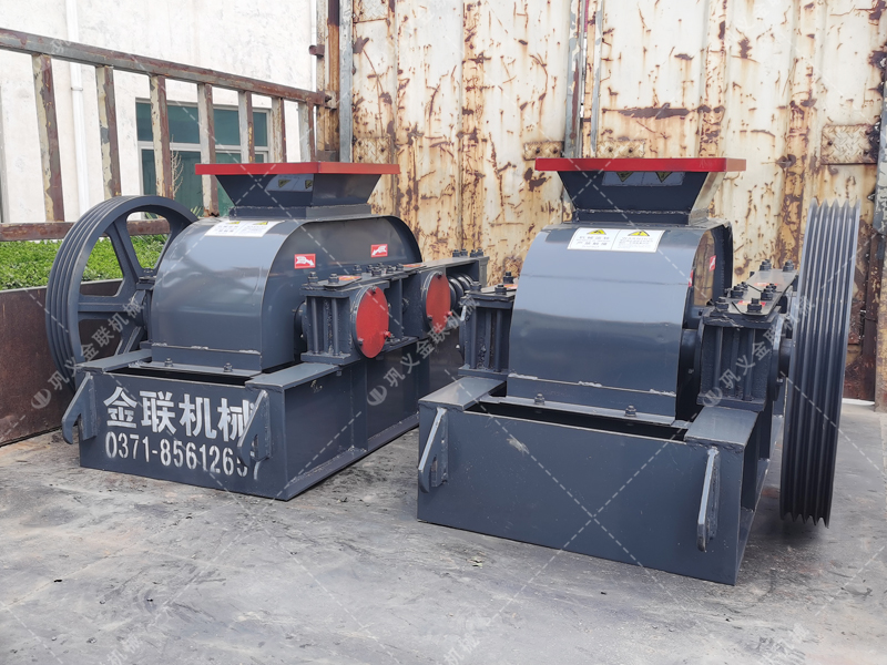 2pg400X250小型對輥破碎機(jī)發(fā)貨圖片_發(fā)往湖南長沙_破碎石英沙