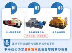 金聯對輥破碎機的型號和優勢！